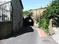 Road going beneath the canal