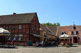 Edifícios no centro de Klaipėda