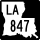 Louisiana Highway 847 marker