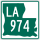 Louisiana Highway 974 marker