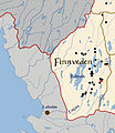 Karte des Finnveden