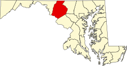 The former village of Monocacy was located near present-day Creagerstown in Frederick County, Maryland