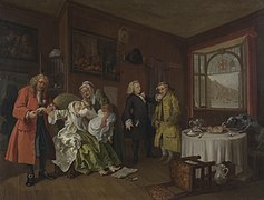 Marriage A-la-Mode 6, The Lady's Death - William Hogarth