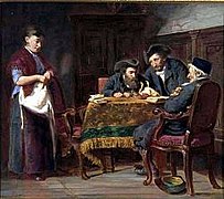 Una pregunta difícil. Ejemplo de su primera época como pintor (1880).