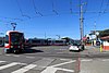 A train at Judah and La Playa, 2019