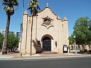The Trinity Episcopal Cathedral was built in 1915 and is located at 100 W Roosevelt Street. It is listed in the Phoenix Historic Property Register.