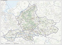 Peta topografi provinsi Gelderland