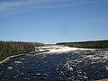 La rivière Rupert vue sur le pont de la route de la Baie James