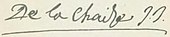 signature de François d'Aix de La Chaize