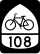 U.S. Bicycle Route 108 marker