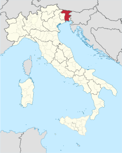 Provincia di Udine – Localizzazione