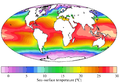 WOA 2009 sea surface temperature