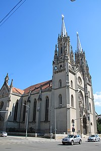 Catholic Church of St. Gerard the Bishop and Martyr by Franz Brandeissin in Vršac, 1863