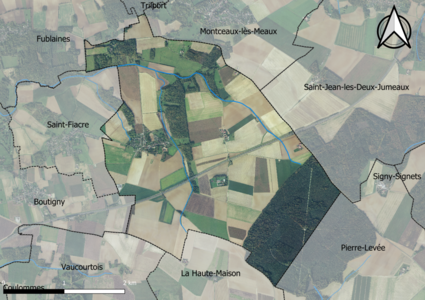 Carte orhophotogrammétrique de la commune.