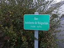 Plaque de rue - Montreuil-en-Touraine