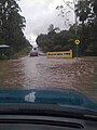 Australia Zoo staff entrance flooded.