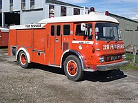 Bedford fire truck at East Coast Museum of Transport, Gisborne (New Zealand)