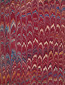 Image 1Marbled book board from a book published in London in 1872 (from Bookbinding)