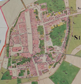 Braunau am Inn, Upper Austria. 'Franziszeische Landesaufnahme' 2nd Military Survey c1835