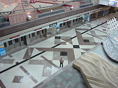 Overhead view of Concourse A Station in 2008