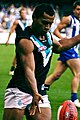 David Rodan Fijian born games record holder and AFL umpire playing for Port Adelaide in 2011