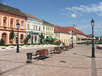 Downtown of Vác