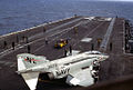 An F-4J of VF-194 on USS Coral Sea in 1977