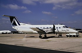 Eine Embraer 120 der Flandre Air