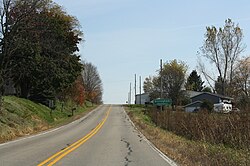 Sign for Gillingham on WIS 56