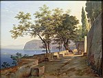 Terrasse à Sorrento 1823, Neue Pinakothek de Munich