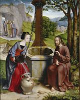 Christ and the Samaritan Woman, by Jan Joest van Kalkar
