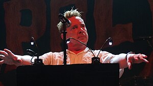 Lydon performing in 2013