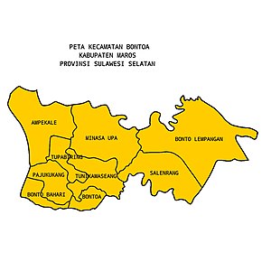 Peta Kecamatan Bontoa