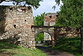 Entryway with first gate, second gate in the background