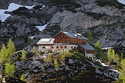 Southern view of the Laufen Hut