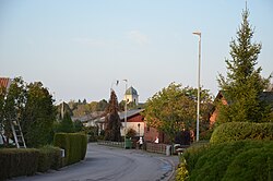 Ljunga, east of Norrköping, Sweden. In the background Dagsberg church.