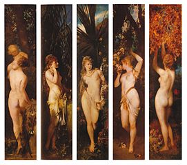 Hans Makart, Les Cinq Sens (1872-1879).