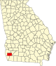 State map highlighting Miller County