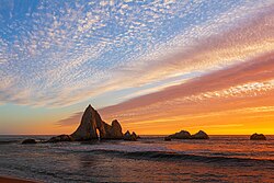 Pelican Rock at Martins Beach