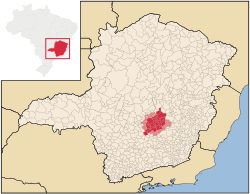 Location of Metropolitan Region of Belo Horizonte