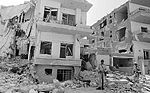 בית הרוס בדמשק כתוצאה מהתקפת חיל האוויר הישראלי ביום 9 באוקטובר 1973.