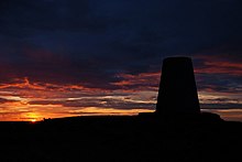 Picture of Cleadon Windmill at sunset.
