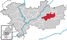 Läget för Ortenberg i Wetteraukreis