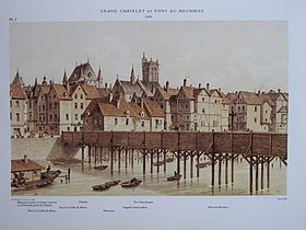 Le pont aux Meuniers en 1580