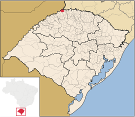 Lage von Derrubadas in Rio Grande do Sul