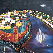 Moscou, le Kremlin, 100x100 cm, 2001.