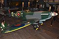 A Supermarine Spitfire the primary British fighter of World War II. This is a late WWII Spitfire mk LF IX the most produced variant of the Spitfire.