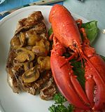 Surf and turf – steak and lobster