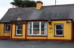 The Swan Inn, from which the village takes its name