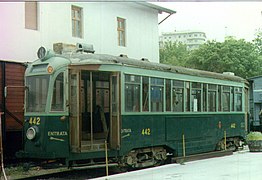 Tram 442 (a 3rd series “Stanga”) at Railways Museum of Trieste Campo Marzio